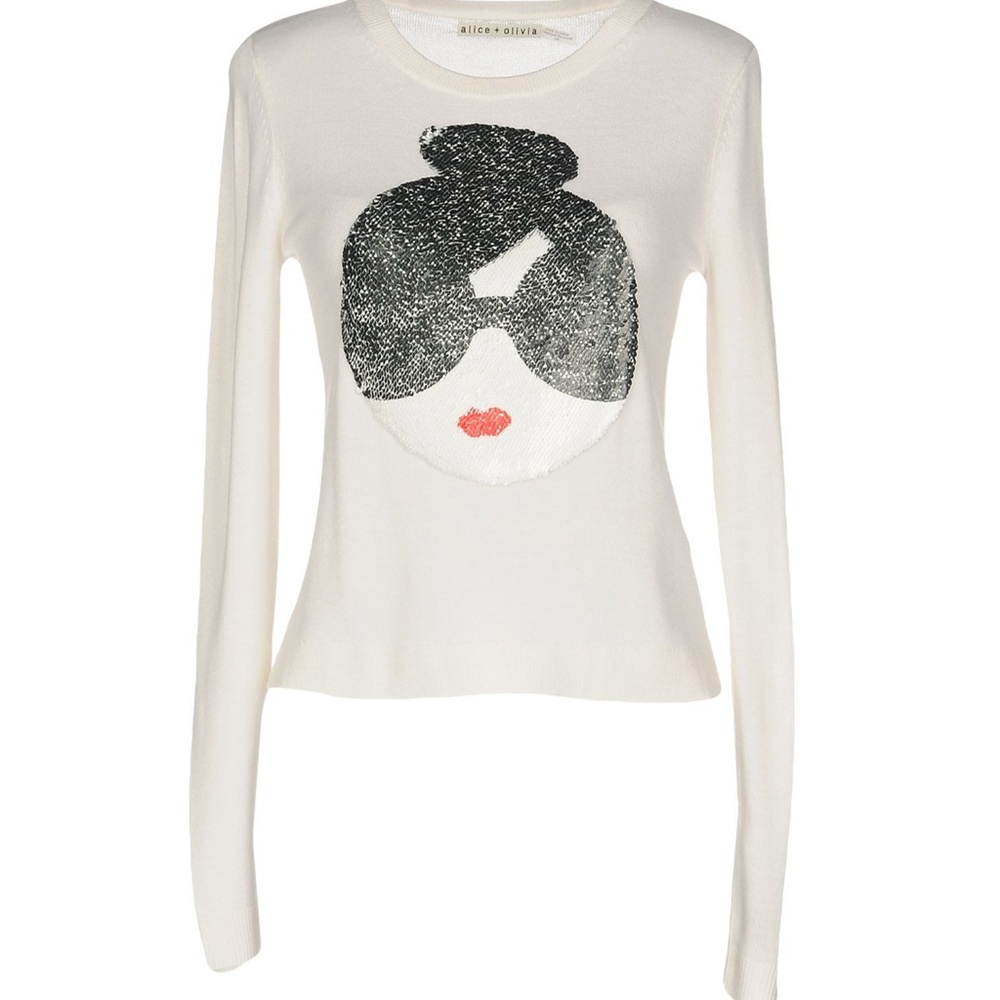 Alice + Olivia Stace Face Sweater S